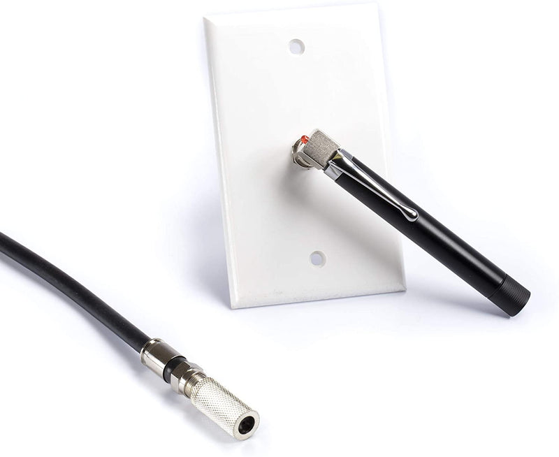 Coaxial (Coax) Pocket Continuity Tester (Tracer) with Voltage Toner (Sound) and Barrel Connector Bundle, For testing, labeling, and identifying coaxial lines - Long - POCKET TONER