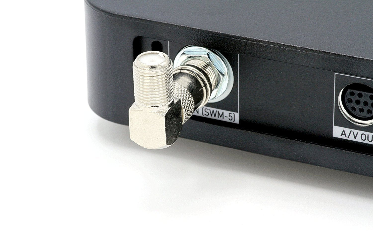 Coaxial Cable Right Angle Connector - 50 Pack - for Tight Corners and Flat Panel TV Mounting - 90 degree F Type Adapter for Coax Cable and Wall Plates