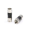 Coaxial Cable Compression Fitting - 25 Pack Connector - for RG6 Coax Cable - with Weather Seal O Ring and Water Tight Grip