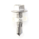#12 Size, 3/4" Length (19mm) - Self Tapping Screw - Self Drilling Screw - 410 Stainless Steel Screws = Exceptional Wear and Very Corrosion Resistant) - Hex Washer Head - 100pcs