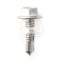 #12 Size, 3/4" Length (19mm) - Self Tapping Screw - Self Drilling Screw - 410 Stainless Steel Screws = Exceptional Wear and Very Corrosion Resistant) - Hex Washer Head - 100pcs