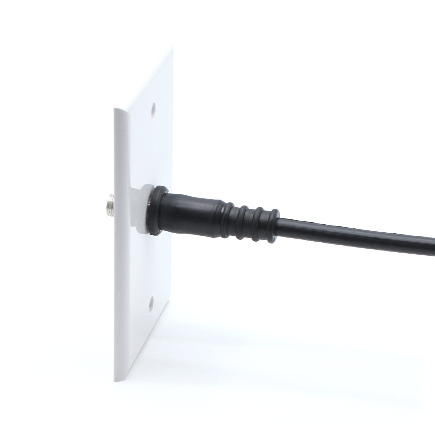 Coaxial Cable Weather Boot - RG6 Connectors RG59 Ends Coaxial Boots - Weatherproof (Black) - Pack of 10