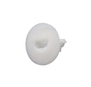 Dual Feed Thru Bushing - (White) RG6 Feed Through Bushing (Grommet) Replaces Wallplates (Wall Plates) For Coax Coaxial Cable, Network Cable, CCTV - Indoor/ Outdoor Rated - 10 Pack