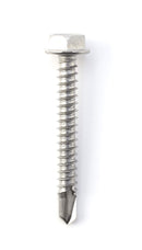 #10 Size, 1 1/2" Length (38mm) - Self Tapping Screw - Self Drilling Screw - 410 Stainless Steel Screws = Exceptional Wear and Very Corrosion Resistant) - Hex Washer Head - 100pcs