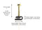 THE CIMPLE CO - Mini Wire Cable Clips, Electrical Wire Cable Clip, 1/10 in (3 mm) Screw Clip and Fastener, Black (100 pieces per bag)