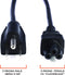AC Power Cord (3 Prong) - Black, 6 Feet (1.8 Meter) - Premium Quality Copper Wire Core - Mouse Style for Laptops, Computers, & Power Supplies - NEMA 5-15P to C5 / IEC 320 - UL Listed
