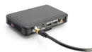 Coaxial Cable (Coax Cable) 6ft with Gold, Easy Grip Connectors- Black - 75 Ohm RG6 F-Type Coaxial TV Cable - 6 Feet Black