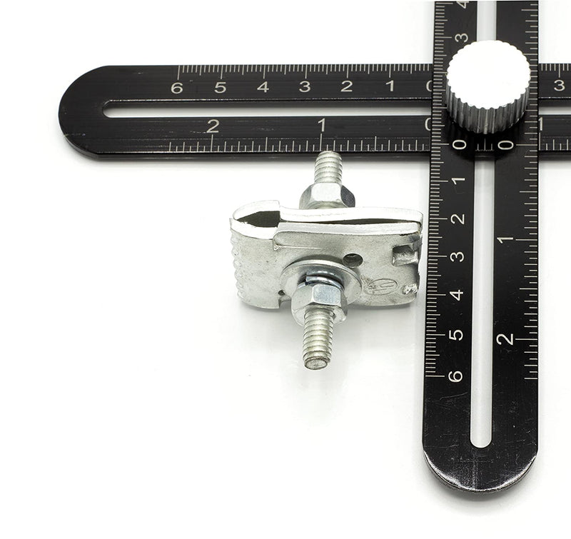 I Beam Style Ground Clamp - Galvanized Heavy Duty Trailer I-Beam Grounding, Stranded or Solid Wire - Grounding Tools Edition - UL Listed - Antenna, Satellite Dish, Cable TV - 10 Pack