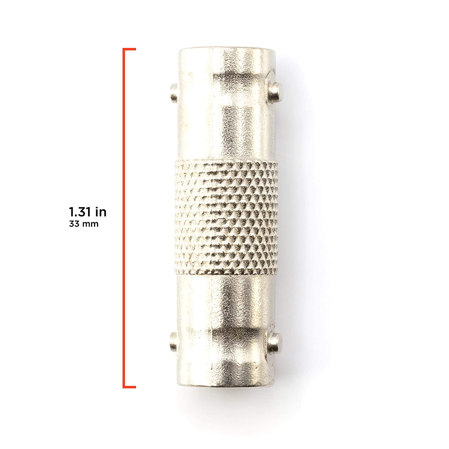 BNC Connectors, Female to Female Coupler - 10 Pack - (Barrel Connector) Adapter for Security Camera CCTV, SDI, HD-SDI