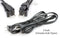 Two Pack of Power Cords - Includes Polarized and Figure 8 - 2 Prong 6ft