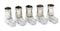 Push On and Right angle Coax Connector - Push On F Connector Male To Screw On Female Adapter - Pack of 25