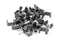 THE CIMPLE CO - Dual, Twin, or Siamese Coaxial Cable Clips, Cat6, Electrical Wire Cable Clip, 1/2 in Nail Clip and Fastener, Black (100 pieces per bag)