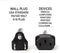 AC Power Cord (3 Prong) - 12 Feet (3.6 Meter), Black - Premium Quality Copper Wire Core - Computer, Medical, Server & Desktop - NEMA 5-15 to C13 / IEC 320 - UL Listed Power Cable