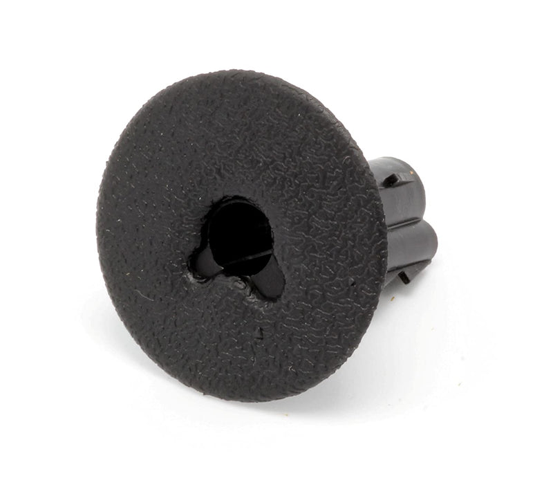 Single Feed Thru Bushing - (Black) RG6 Feed Through Bushing (Grommet) Replaces Wallplates (Wall Plates) For Coax Coaxial Cable, Network Cable, CCTV - Indoor/ Outdoor Rated - 100 Pack