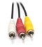 DIRECTV, Satellite Dish, Comcast Direct Replacement RCA Audio Video Composite Red-White-Yellow Cable - 6 Feet - 1 Pack
