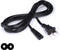 Figure 8 Power Cord (2 Prong) with Copper Wire Core - Non Polarized for Satellite, CATV, Game Systems, and More - NEMA 1-15P to C7 C8 / IEC 320 - UL Listed - Black, 4 Feet (1.2 Meter) Power Cable