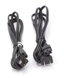 Two Pack of Power Cords - Includes Polarized and Figure 8 - 2 Prong 15ft