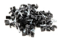 THE CIMPLE CO - Single Coaxial Cable Clips, Cat6, Electrical Wire Cable Clip, 1/4 in (6 mm) Nail Clip and Fastener, Black (50 pieces per bag)
