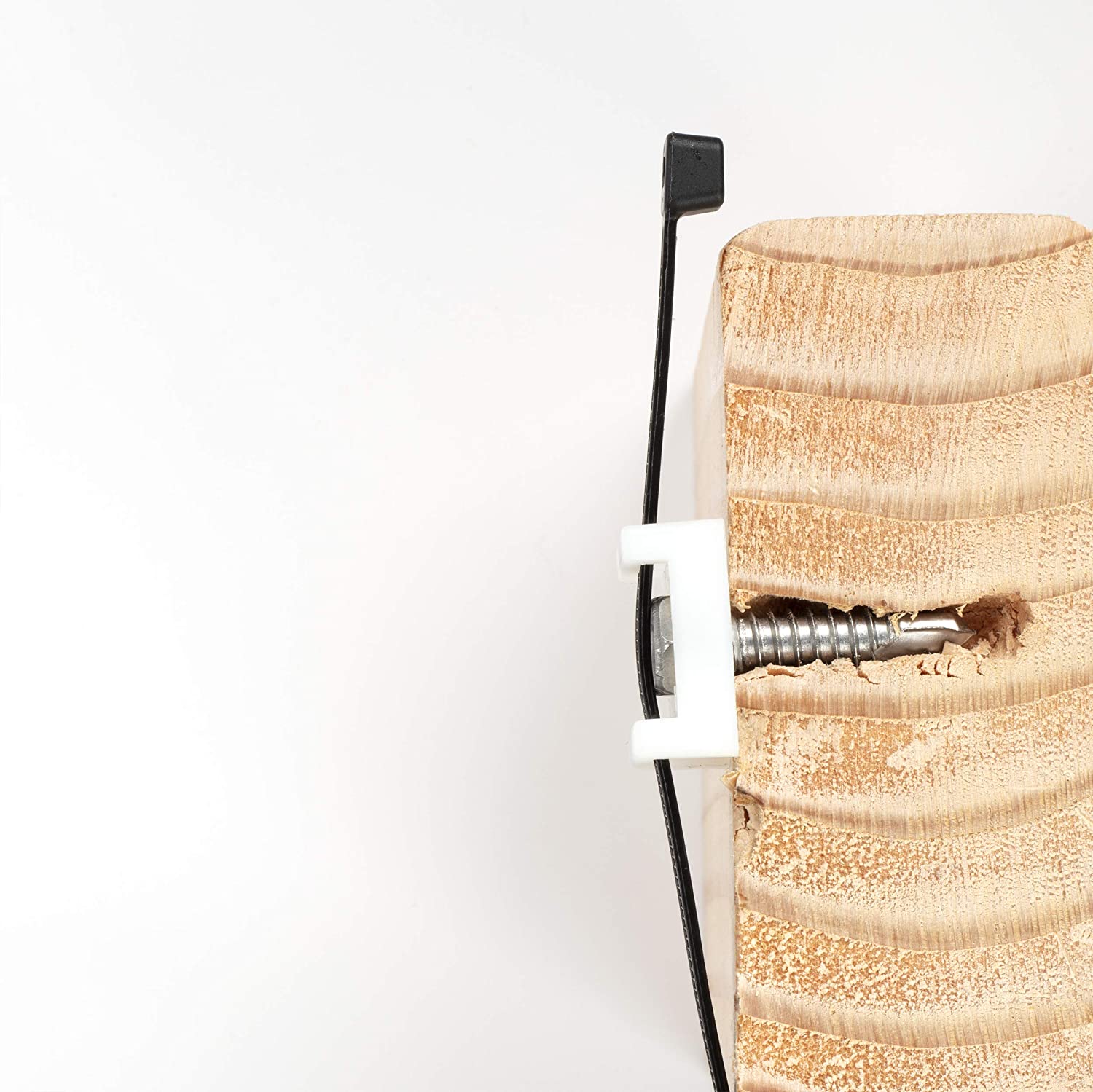 Cable Tie Base Saddle Mount Wire Holder Organizer - Zip Tie Mounting Block - Wire Bundle Tie Mount for Zip Ties White - 50 Pack