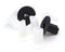 Dual Feed Thru Bushing - (Black) RG6 Feed Through Bushing (Grommet) Replaces Wallplates (Wall Plates) For Coax Coaxial Cable, Network Cable, CCTV - Indoor/ Outdoor Rated - 100 Pack
