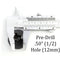 Single Feed Thru Bushing - (White) RG6 Feed Through Bushing (Grommet) Replaces Wallplates (Wall Plates) For Coax Coaxial Cable, Network Cable, CCTV - Indoor/ Outdoor Rated - 10 Pack