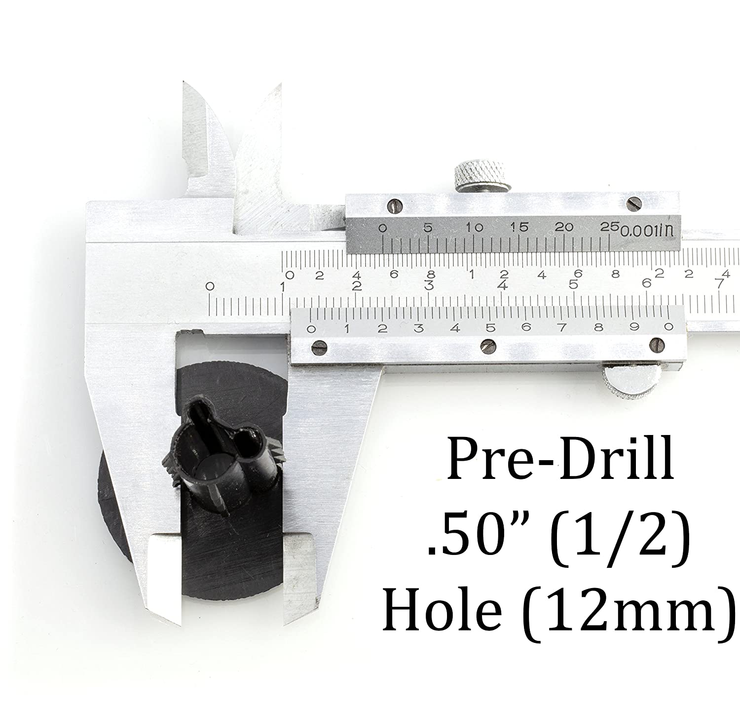 Single Feed Thru Bushing - (White) RG6 Feed Through Bushing (Grommet) Replaces Wallplates (Wall Plates) For Coax Coaxial Cable, Network Cable, CCTV - Indoor/ Outdoor Rated - 100 Pack