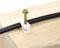 Ribbed Plastic Conical Anchors and White Cable Screw Clips - For Concrete, Stucco, Brick, Drywall, and Similar - Kit of 100 Screw Clips, and 100 Anchors