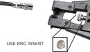 BNC Compression Connector for RG59 Coaxial Cable - Solid Construction with High Grade Metals - Male BNC Connectors for CCTV, SDI, HD-SDI, Siamese, Security Camera - Pack of 4