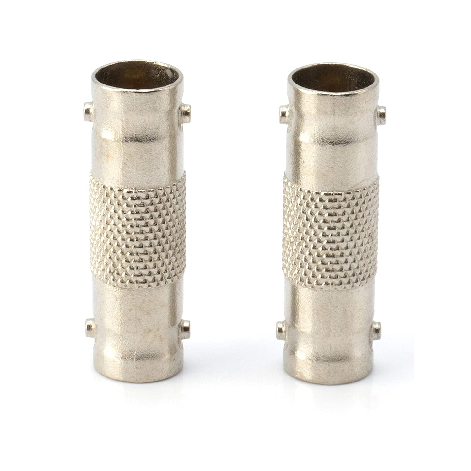 BNC Connectors, Female to Female Coupler - 4 Pack - (Barrel Connector) Adapter for Security Camera CCTV, SDI, HD-SDI