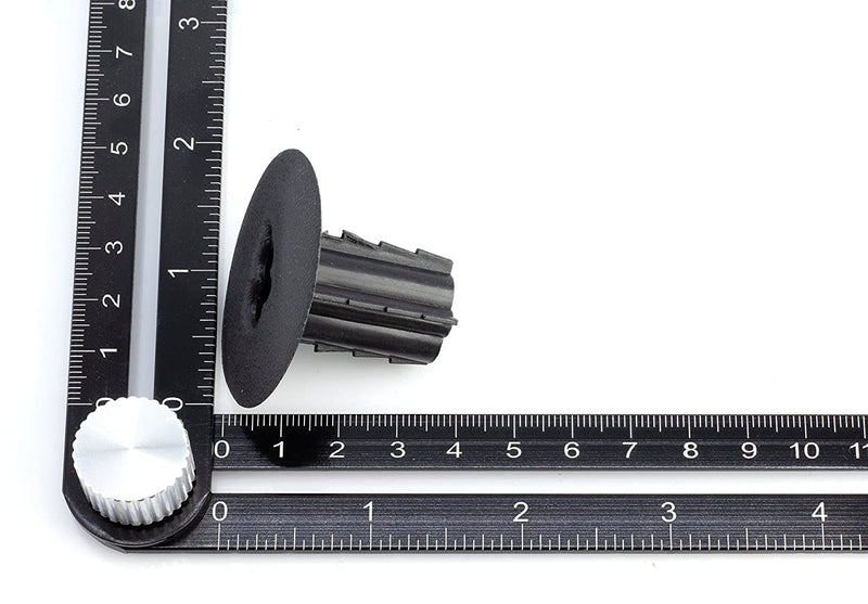 Dual Feed Thru Bushing - (Black) RG6 Feed Through Bushing (Grommet) Replaces Wallplates (Wall Plates) For Coax Coaxial Cable, Network Cable, CCTV - Indoor/ Outdoor Rated - 100 Pack