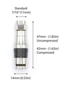 Coaxial Cable Compression Fitting - Connector Multipack for RG59, RG6, and RG11 Coax Cable - with Weather Seal O Ring and Water Tight Grip (25 Pack of Each - 75 Connectors Total)