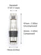 Coaxial Cable Compression Fitting - Connector Multipack for RG59, RG6, and RG11 Coax Cable - with Weather Seal O Ring and Water Tight Grip (100 Pack of Each - 300 Connectors Total)
