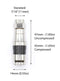 RG11 Coaxial Cable Connectors | Coax Compression Fittings w Water Tight – 10 ea