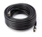 Digital Coaxial Cable Kit with Universal Ends -RG6 Coax Cable and six (6) Piece Adapter Kit includes Male Female RCA BNC F81, and Barrel Connectors - Black, 20 Feet
