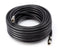 Digital Coaxial Cable Kit with Universal Ends -RG6 Coax Cable and six (6) Piece Adapter Kit includes Male Female RCA BNC F81, and Barrel Connectors - Black, 75 Feet