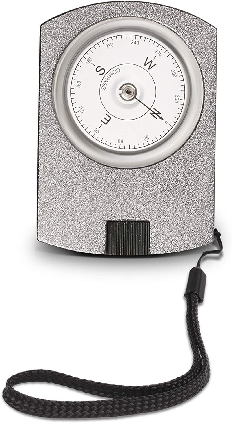 Aluminum Compass with Azimuth Gauge and Portable Bag - Waterproof Navigation Compass for Hiking Camping - High Quality Aluminum - Professional Grade