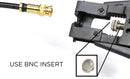 Gold BNC Compression Connector for RG6 Coaxial Cable - Pack of 100 - Solid Construction with High Grade Metals - Male BNC Connectors for CCTV, SDI, HD-SDI, Siamese, Security Camera