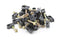 THE CIMPLE CO - Single Coaxial Cable Clips, Cat6, Electrical Wire Cable Clip, 1/4 in (6 mm) Screw Clip and Fastener, Black (50 pieces per bag)