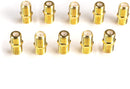 Gold Cable Extension Coupler - 100 Pack - Connects Two Coaxial Video Cables, for Coax F81 (female to female) - High Quality 3GHz Satellite, Cable TV, and Cable Internet Rated