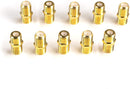 Gold Cable Extension Coupler - 50 Pack - Connects Two Coaxial Video Cables, for Coax F81 (female to female) - High Quality 3GHz Satellite, Cable TV, and Cable Internet Rated
