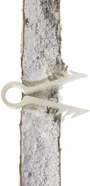 Stucco and Drywall Cable Clips for Coaxial and similar Cables - High Quality Push-In Masonry Anchors - RG59, RG6, Ethernet, and Similar - Cable Clips, Pack of 10 - White