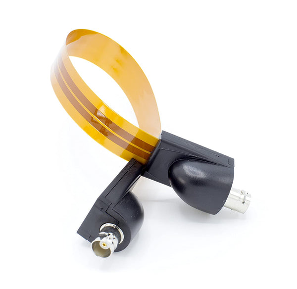 BNC (SDI, HD SDI, 10Base) Flat Wire - Jumper Video Cable - (1 FT)- BNC Female to BNC Female Door and Window Cable Pass Though