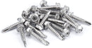 #12 Size, 1" Length (25mm) - Self Tapping Screw -- Self Drilling Screw - 410 Stainless Steel Screws = Exceptional Wear and Very Corrosion Resistant) - Hex and Phillips Head - 100pcs