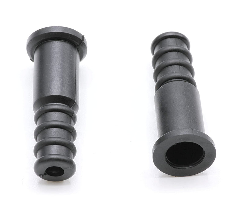 Coaxial Cable Weather Boot - RG6 Connectors RG59 Ends Coaxial Boots - Weatherproof (Black) - Pack of 100