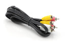 4 Way AV Switch - 4 Input 1 Output RCA Selector Switch for Composite Audio and Video - Switcher Box - Includes RCA Composite Cable (Black)