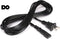 Polarized 2 Prong Power Cord with Copper Wire Core - (Square/Round) for Satellite, CATV, Game Systems, and More -  NEMA 1-15P to C7 C8 / IEC320 - UL Listed - Black, 6 Feet (1.8 Meter) Power Cable