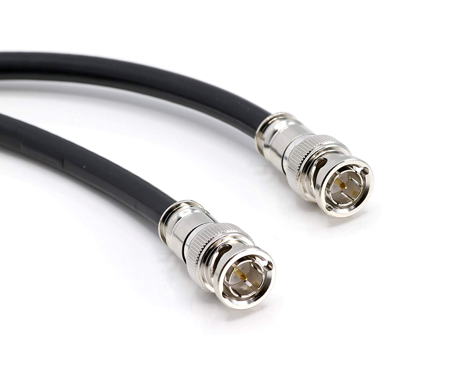 HD SDI Cable | Black Coaxial BNC Male to Male 50ft | 75 Ohm 3Gbps