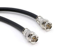 HD SDI Cable | Black Coaxial BNC Male to Male 25ft | 75 Ohm 3Gbps