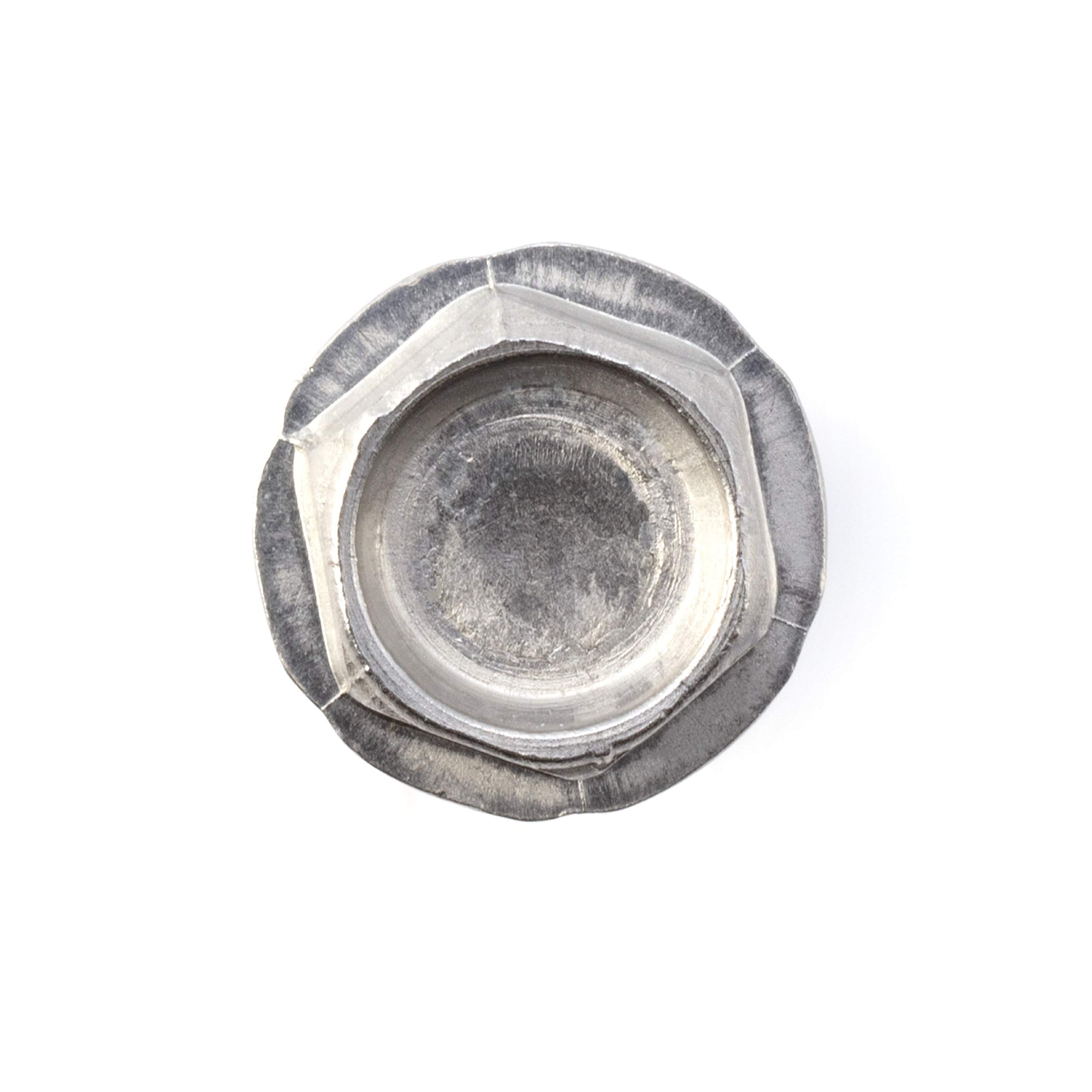 #14 Size, 1" Length (25mm) - Self Tapping Screw - Self Drilling Screw - 410 Stainless Steel Screws = Exceptional Wear and Very Corrosion Resistant) - Hex Washer Head - 100pcs