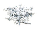THE CIMPLE CO - Single Coaxial Cable Clips, Cat6, Electrical Wire Cable Clip, 1/4 in (6 mm) Nail Clip and Fastener, White (100 pieces per bag)